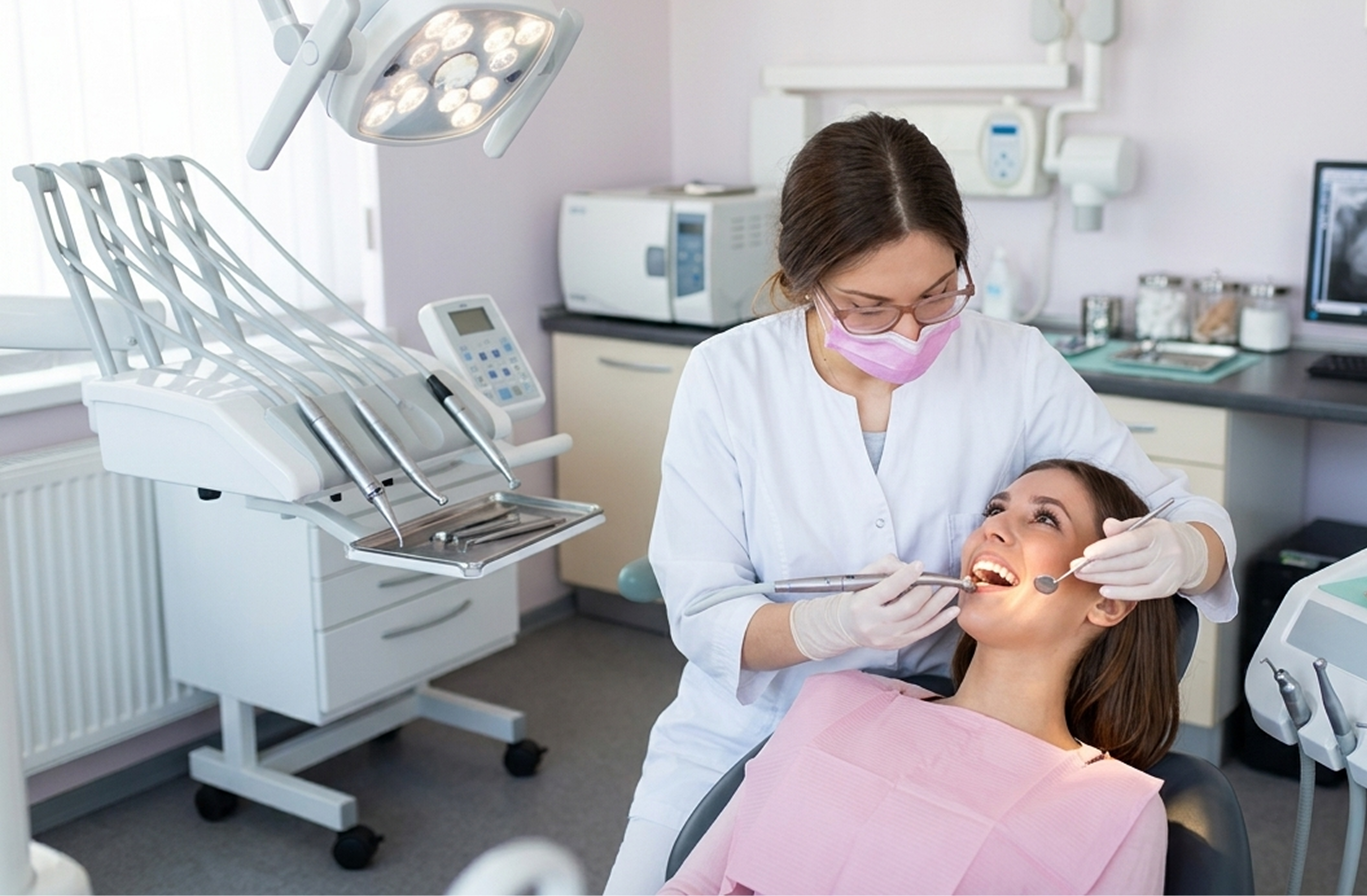 Image of a dentist treating a patient